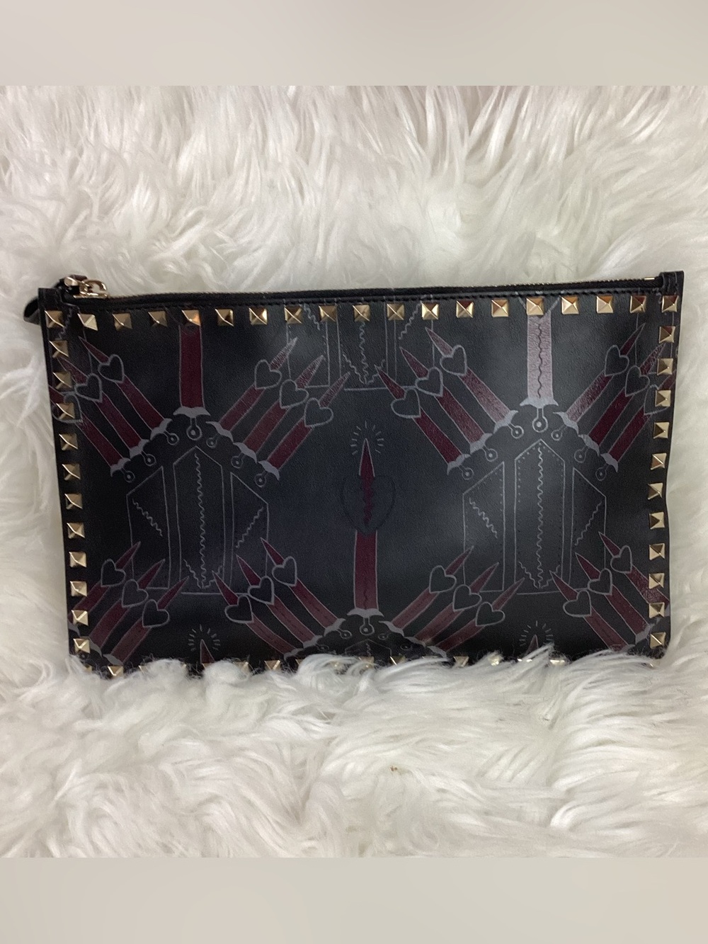Valentino Garavani Ginza 2017 Collection Studded Clutch/Pouch/GENDERLESS